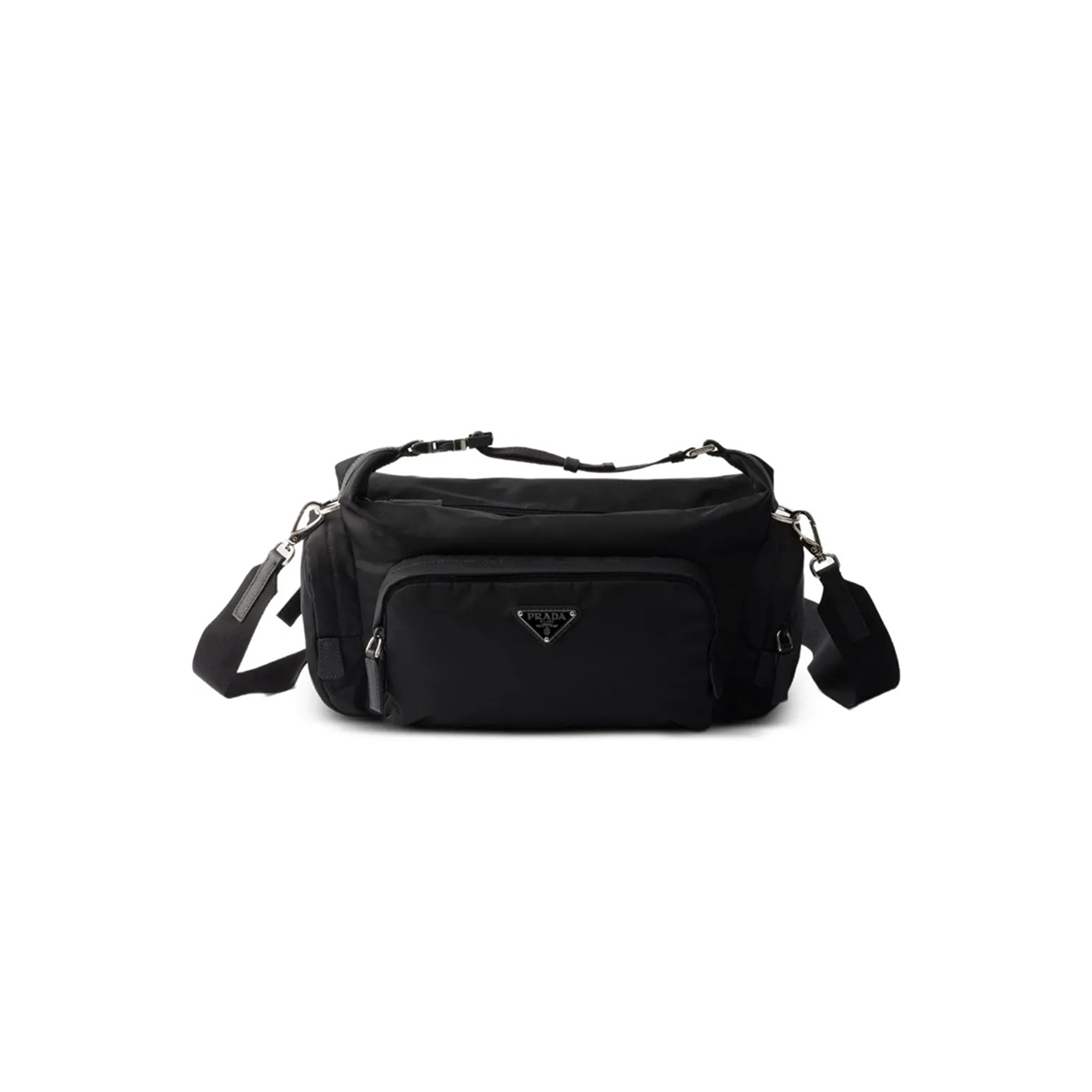 Pra*a RE-NYLON AND SAFFIANO-LEATHER SHOULDER BAG 2VH213 (26*20*14cm)